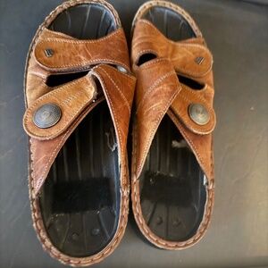 FINN COMFORT SANSIBAR SLIDE SANDAL Tan 39